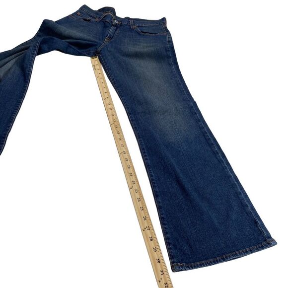 Lucky Brand Dungarees of America Mid Rise Flare by Gene Montesano Blue Sz 12 - Picture 9 of 13